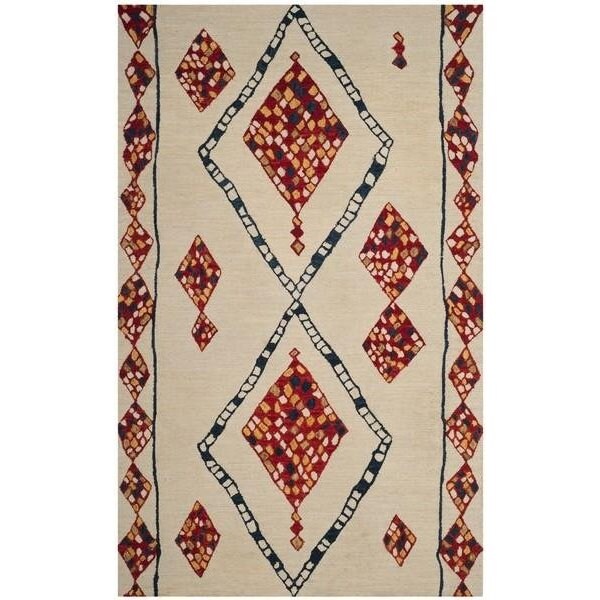 Safavieh 3 x 5 ft. Aspen Hand Tufted Small Rectangle Area RugIvory & Multi APN702A-3 - main